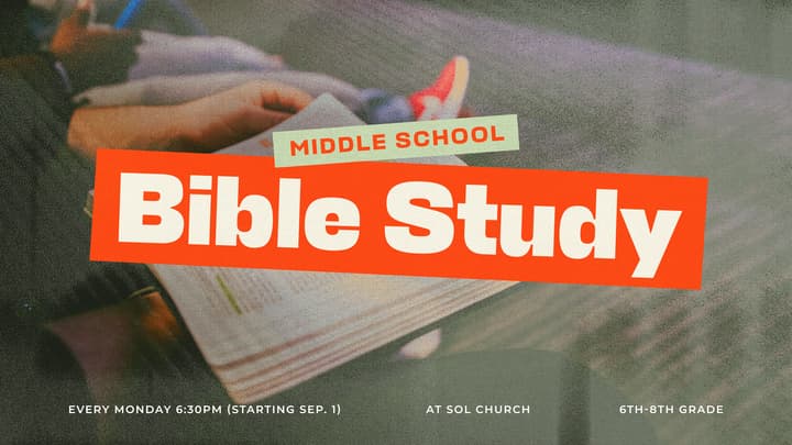 Middle School Bible Study banner